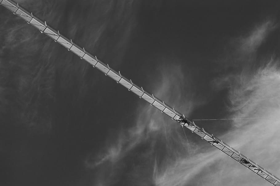 austria, tyrol, bridge, sky, high, smoke - physical structure HD wallpaper