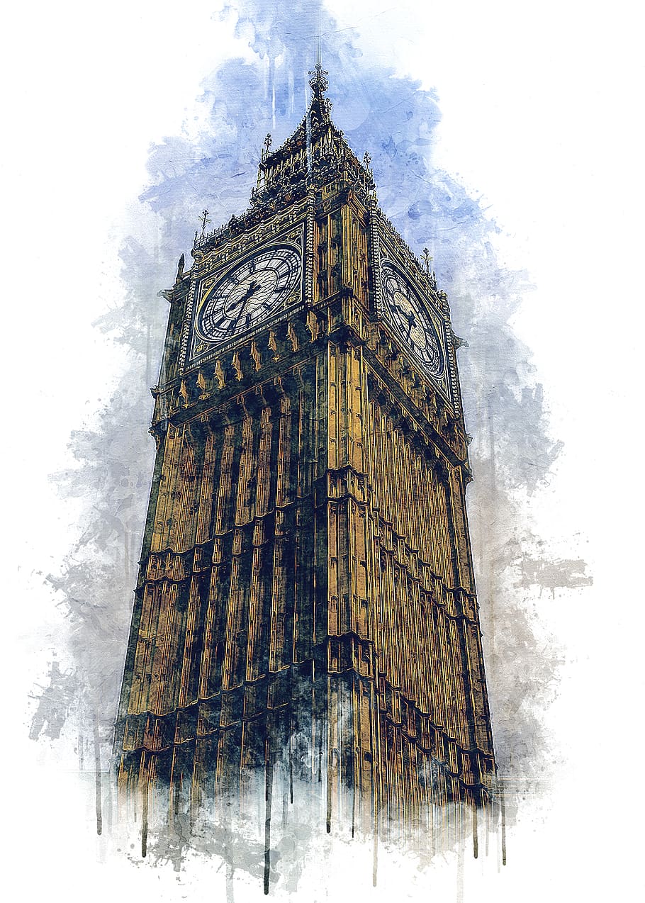 london, big ben, elisabeth tower, united kingdom, landmark, HD wallpaper