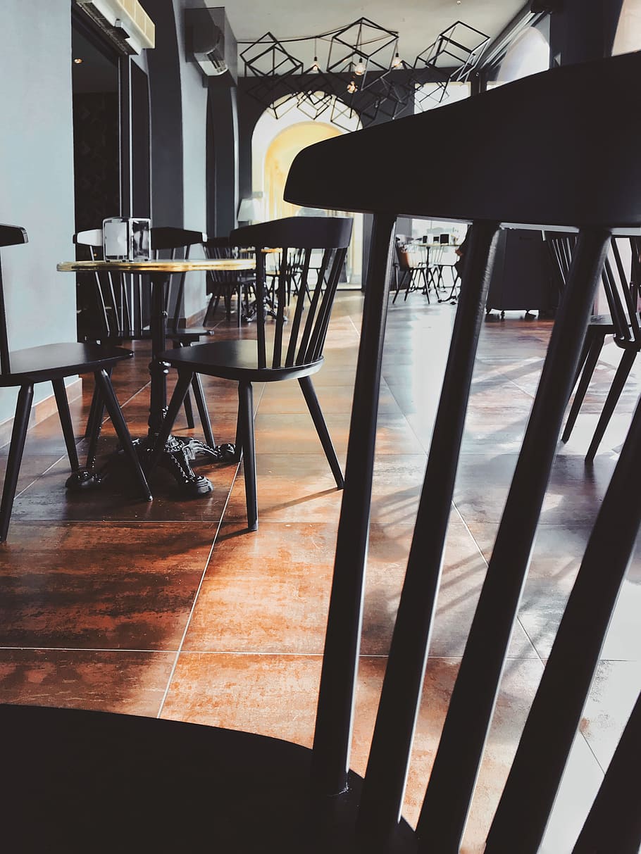 Photo of Empty Cafe, architecture, building, café, cafeteria, HD wallpaper