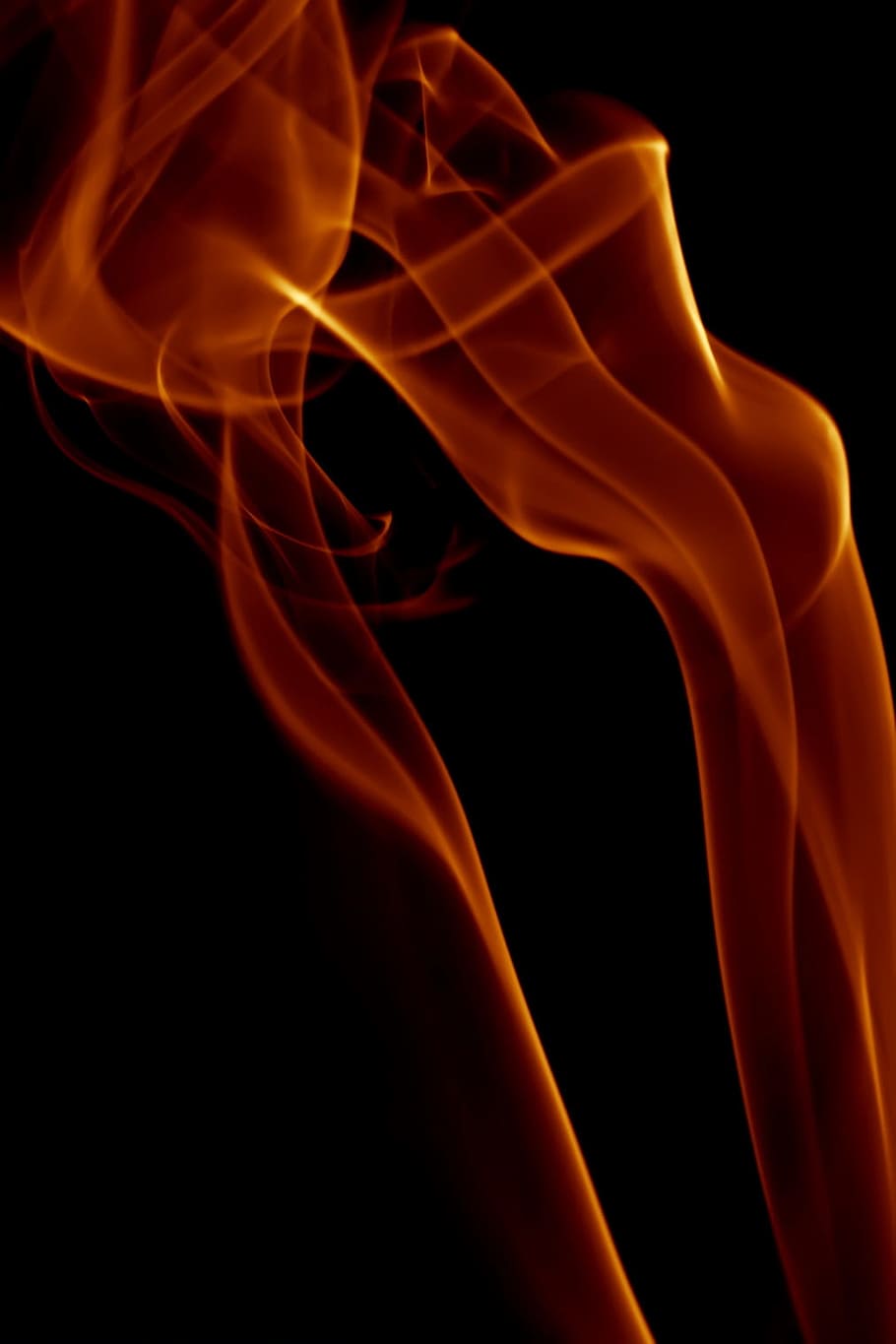 background, smoke, isolated, black, smooth, shape, abstract HD wallpaper