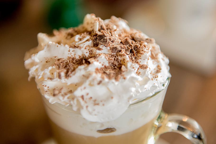 Coffee Latte, beverage, blurred background, caffeine, chocolate HD wallpaper