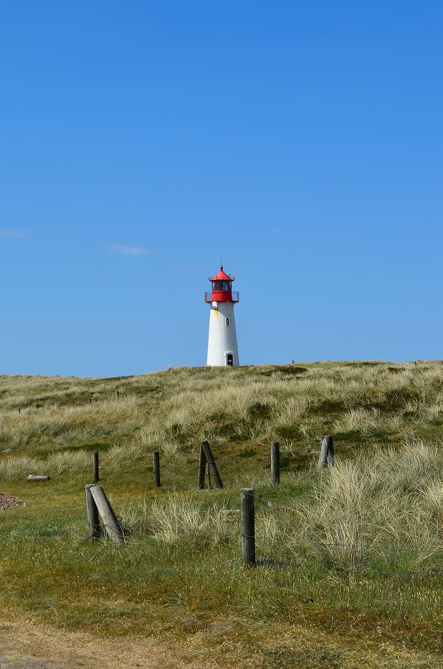 sylt, elbow, lighthouse, daymark, shipping, dune landscape HD wallpaper