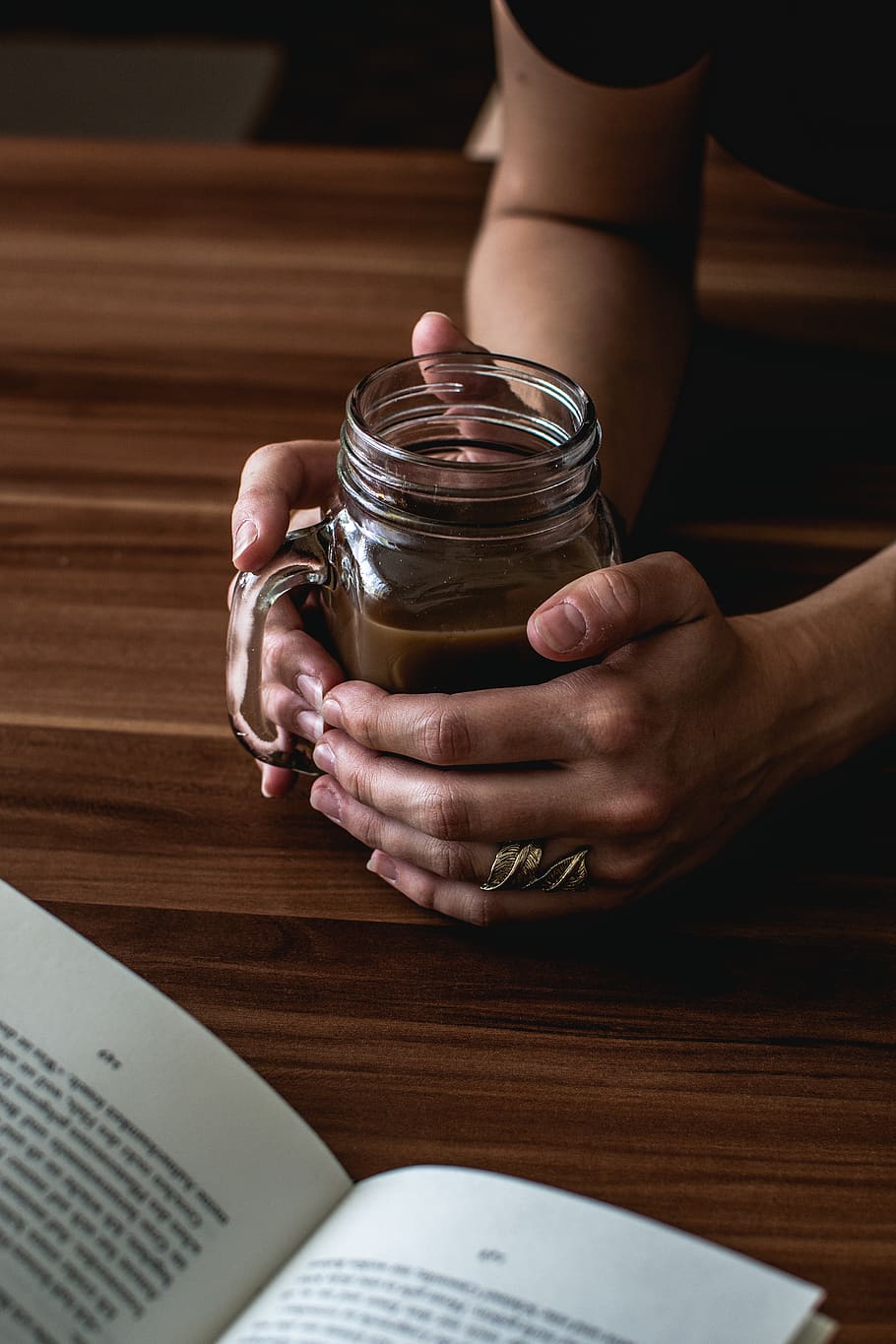 Person Holding a Mason Jar , blur, book series, close-up, composition HD wallpaper