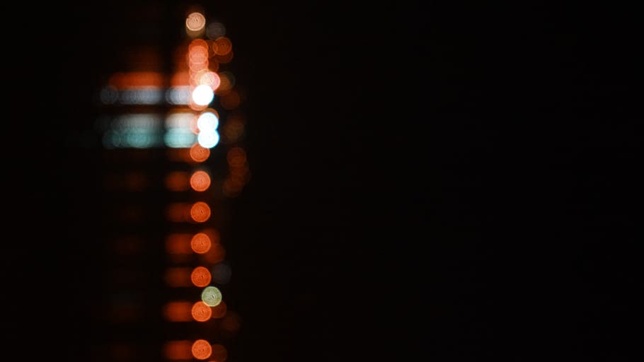 croatia, light, bokeh, night, nastogadka, illuminated, copy space HD wallpaper