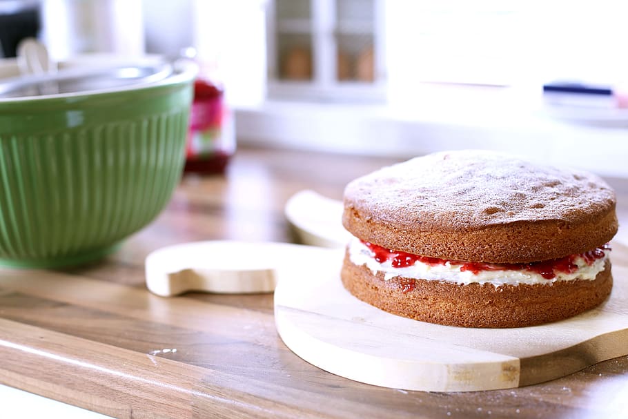 cake, baking, food, food and drink, table, freshness, indoors HD wallpaper