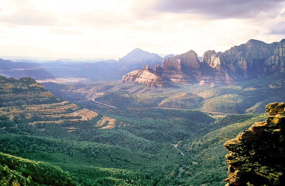 View of Red Rock State Park in Sedona, Arizona, america, blue, HD wallpaper