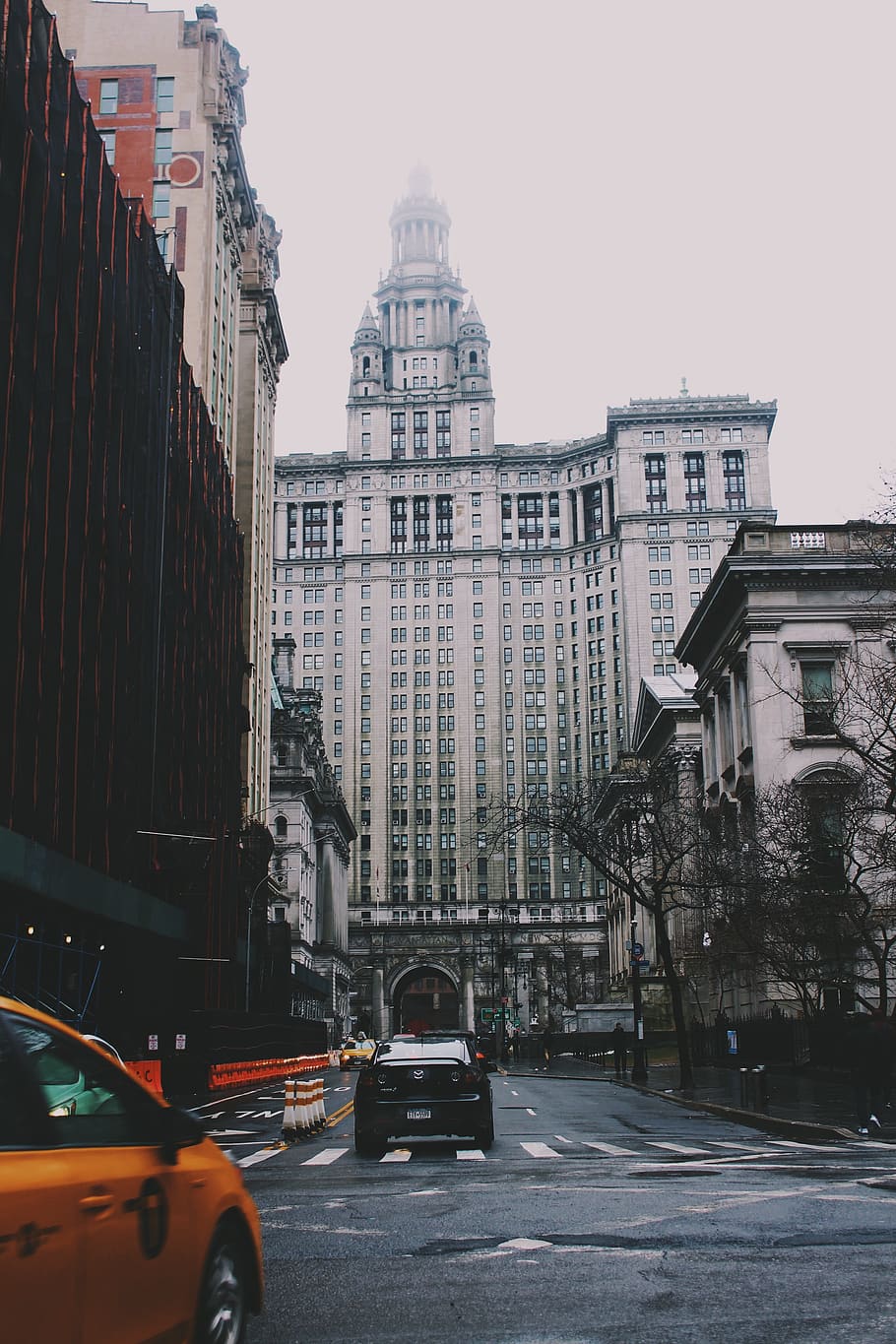 gray concrete building, automobile, transportation, vehicle, car HD wallpaper