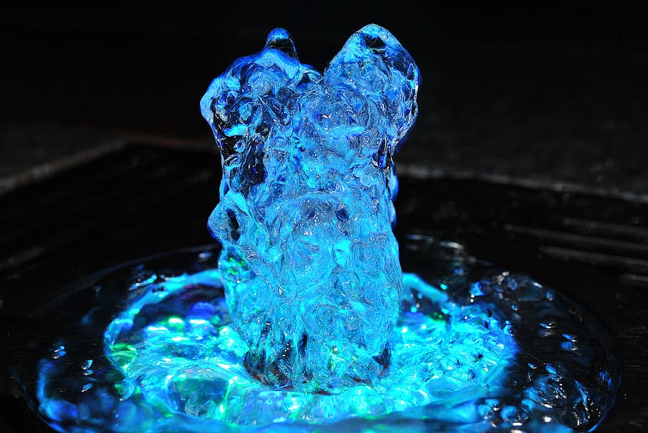 Time Lapse Photography of Water Fountain, blue, clean, clear HD wallpaper