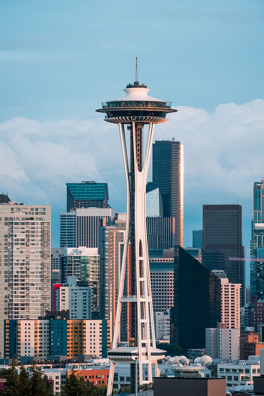 Space Needle near buildings at daytime, urban, city, architecture