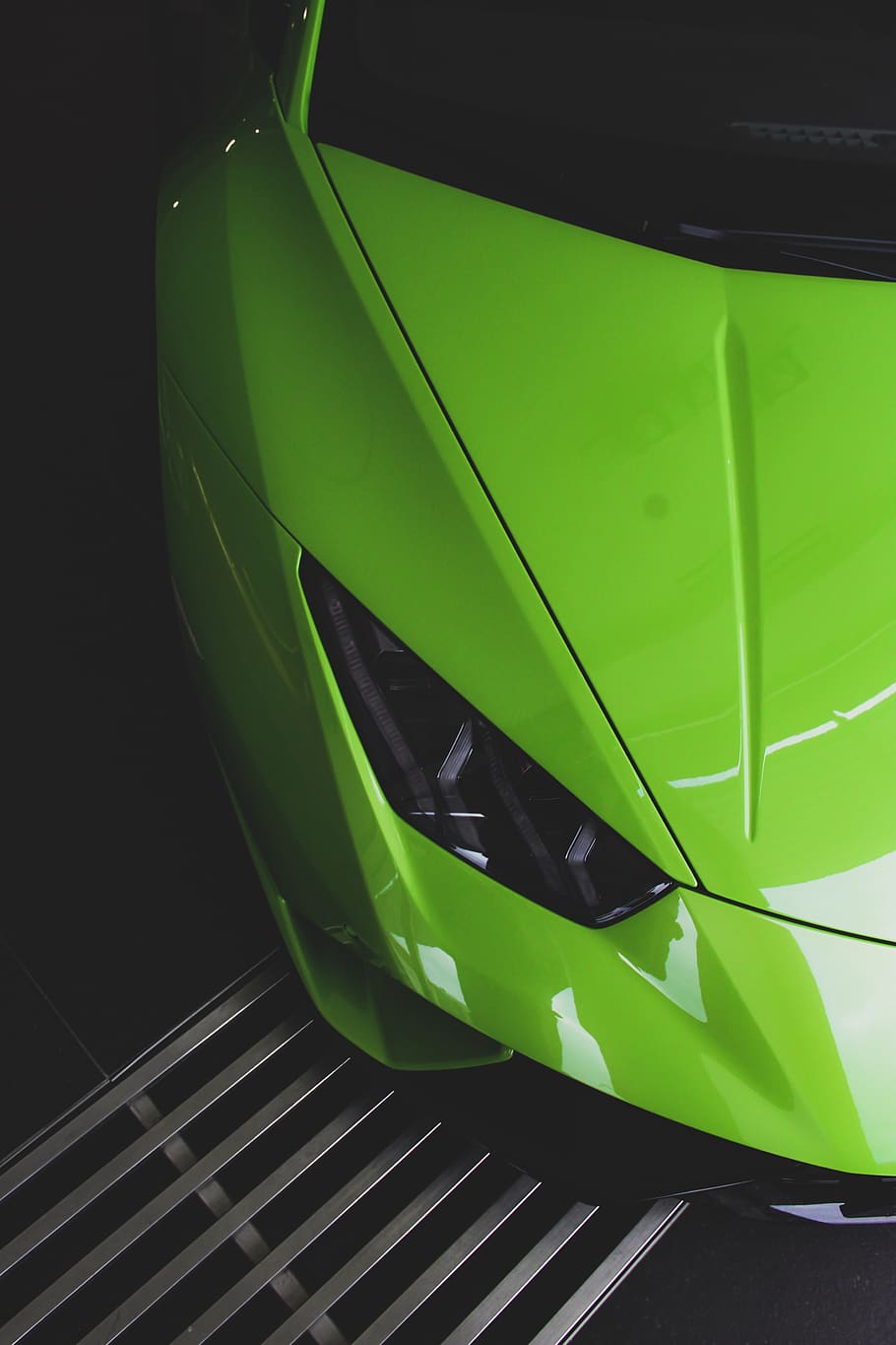 parked green car, green color, no people, close-up, transportation HD wallpaper