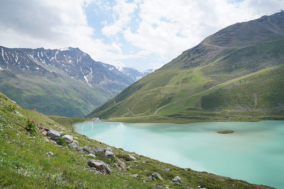 mountains, view, landscape, pitztal, hiking, travel, scenics - nature HD wallpaper