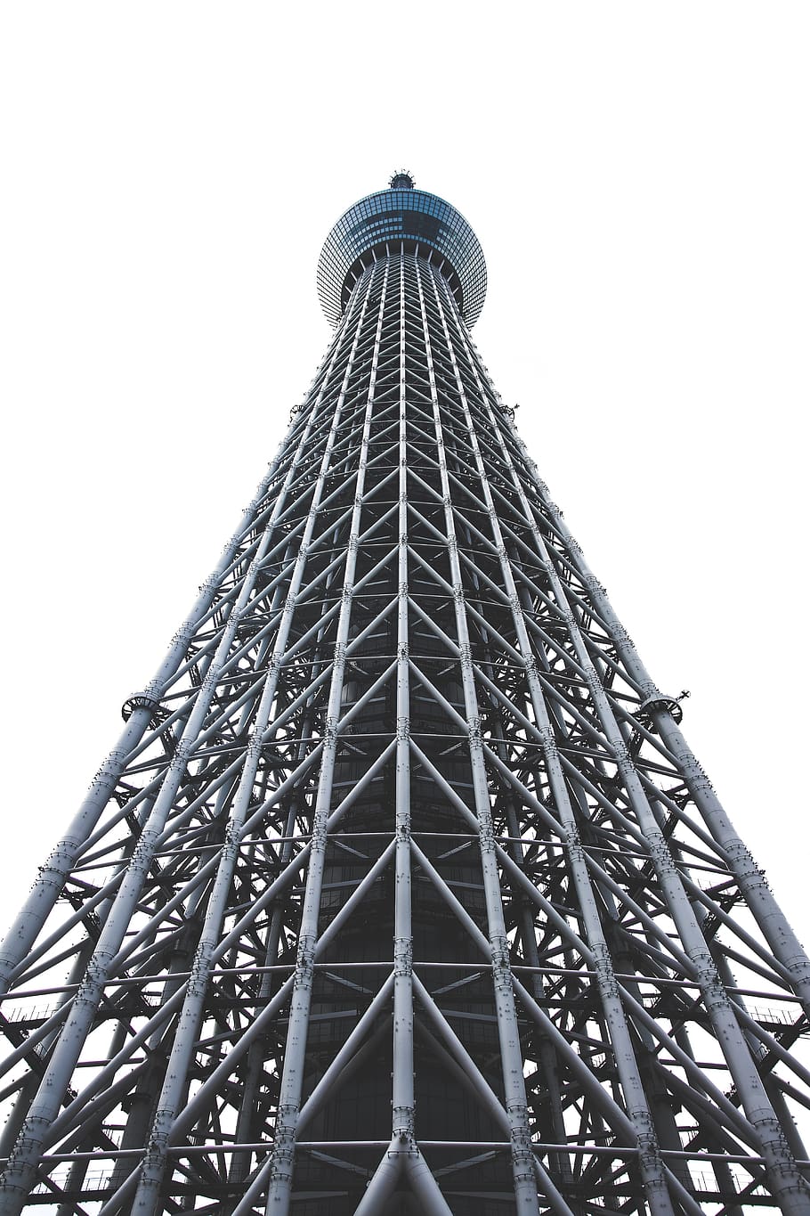 japan, sumida-ku, tokyo skytree, city, tower, low angle view, HD wallpaper