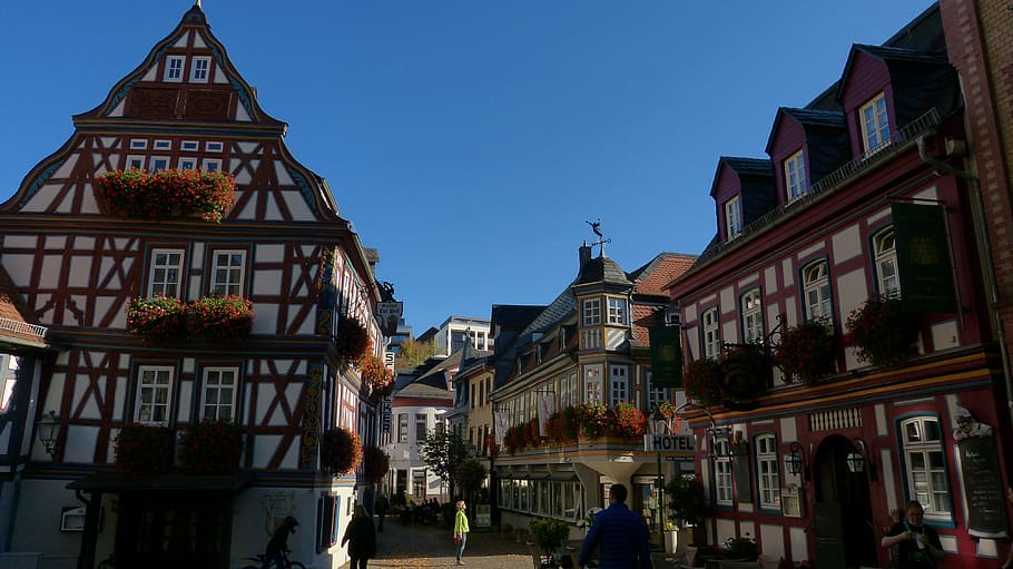 idstein, small town, truss, historic center, building, beautiful, HD wallpaper