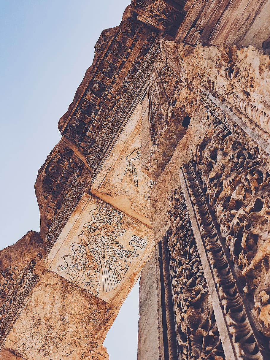 lebanon, baalbek, temple of bacchus, baalbeck, architecture, HD wallpaper