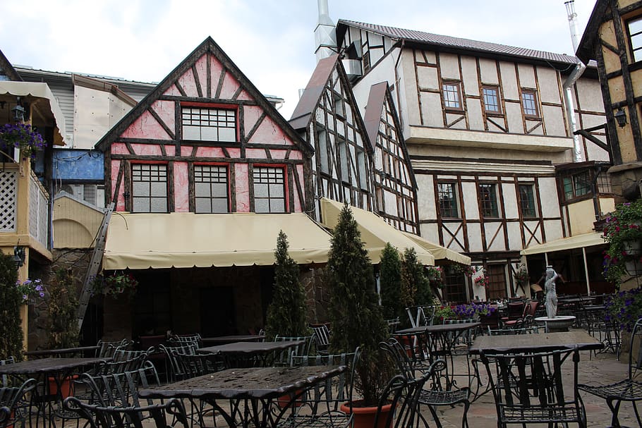 kharkiv, ukraine, restaurant, courtyard, cafe, mediterranean HD wallpaper