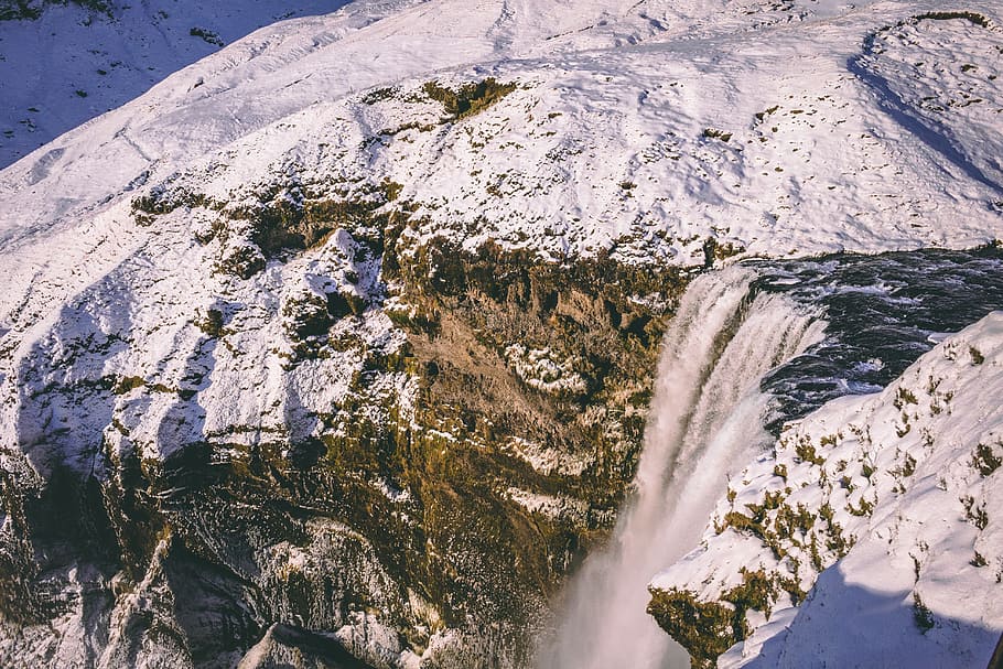 Snow Covered Mountain, cold, daylight, environment, falls, geology HD wallpaper