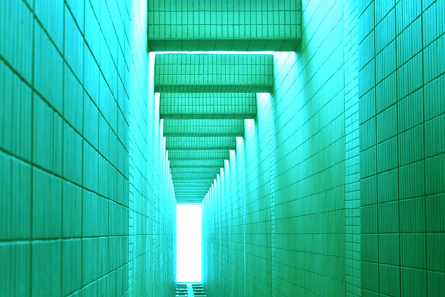 building, deep, green, art, brick, architecture, built structure HD wallpaper