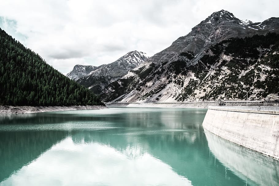 Landscape Photography of Body of Water Near Mountain, cold, mountain peak HD wallpaper