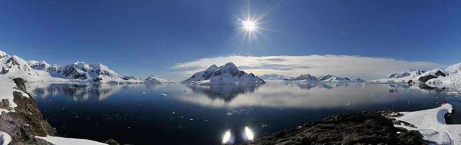panorama, nature, landscape, panoramic image, snow, sky, mountain HD wallpaper