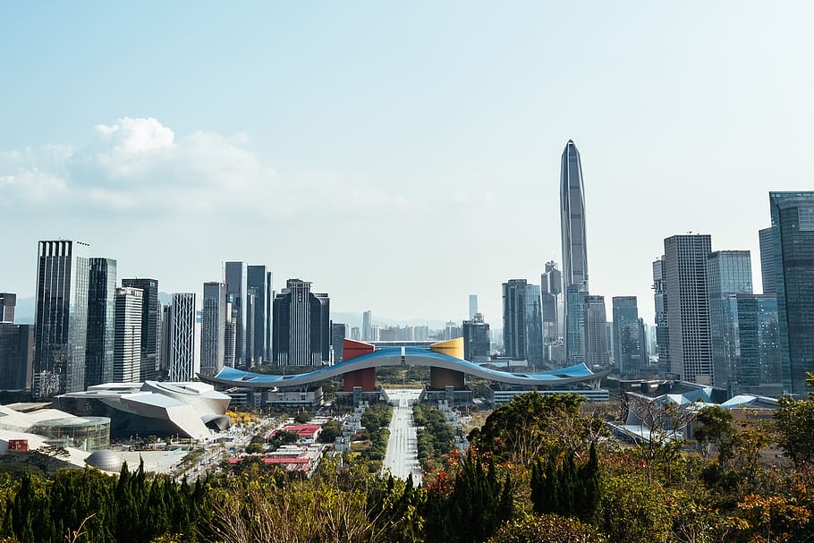 china, shenzhen, architecture, cityscape, skyline, buildings HD wallpaper