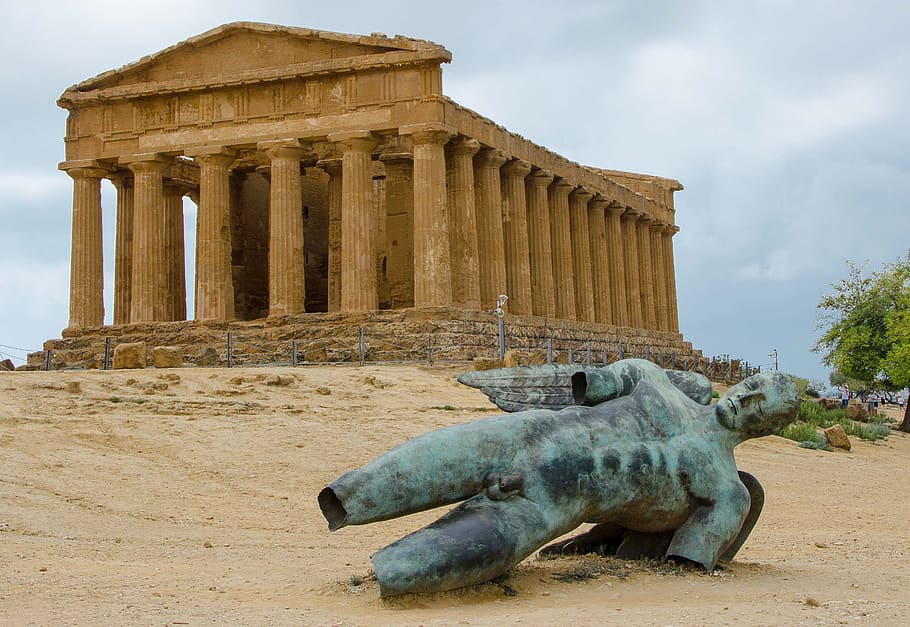 sicily, valley, temple, archaeology, stone, architecture, tourism