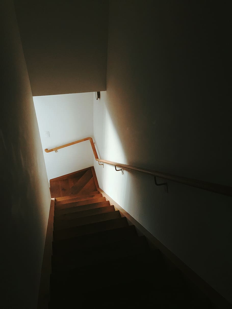 light, stairs, staircase, architecture, indoors, railing, steps and staircases HD wallpaper