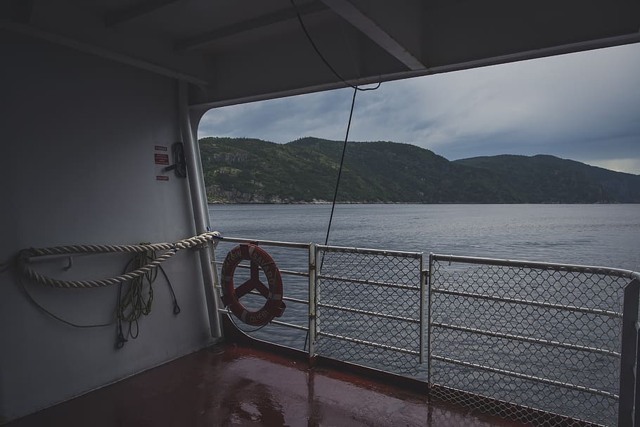 white boat interior, water, mountain, nautical vessel, sea, scenics - nature HD wallpaper