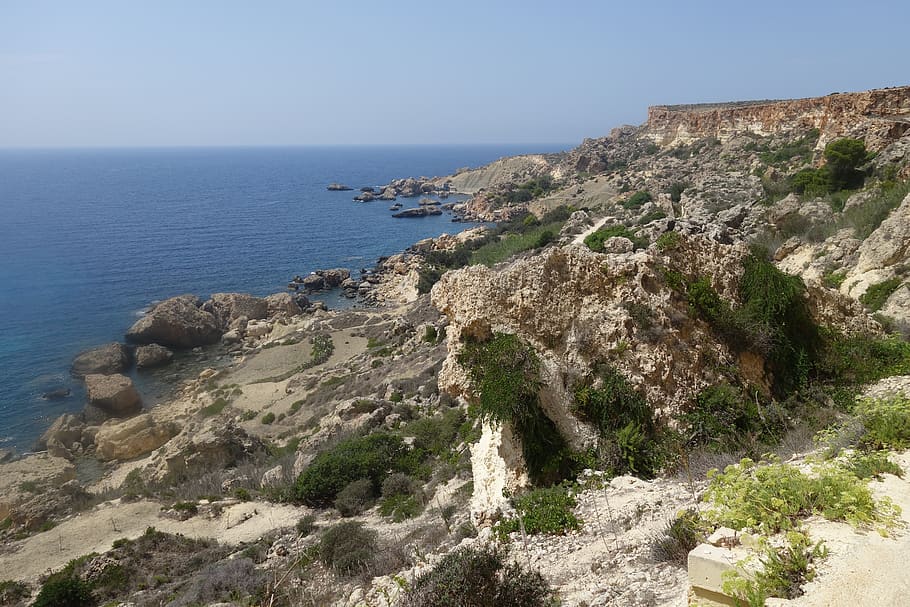 malta, side, mediterranean, sea, water, beauty in nature, sky HD wallpaper