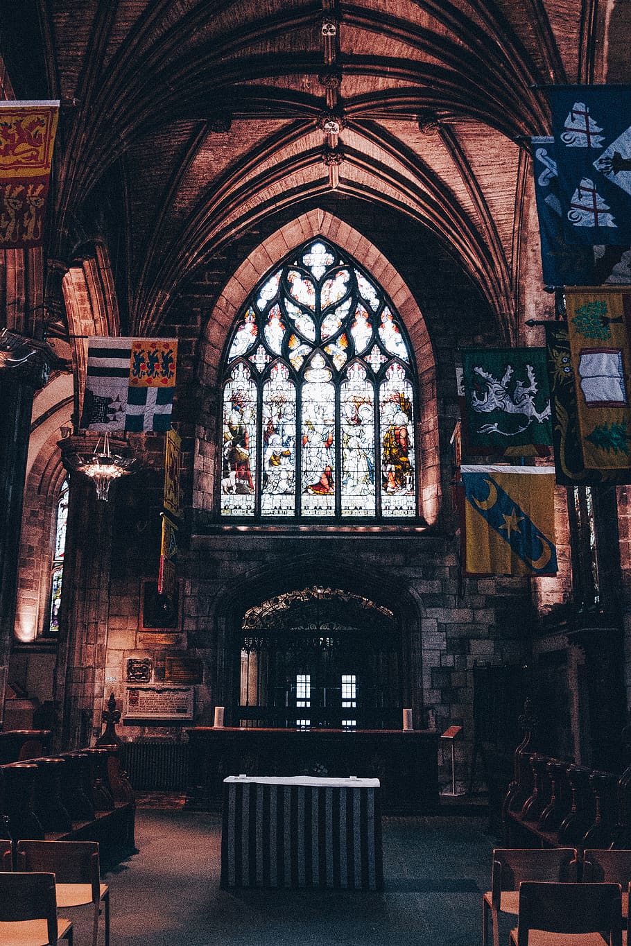 building, architecture, apse, altar, church, scotland, uk, edinburgh HD wallpaper