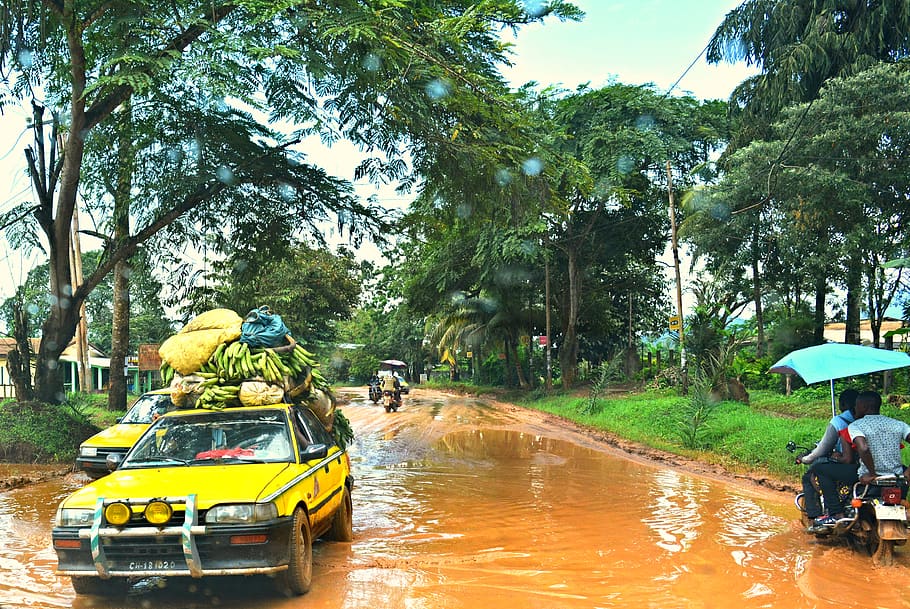 cameroon, kumba, africa, transportation, streets, roads, cameroun, HD wallpaper