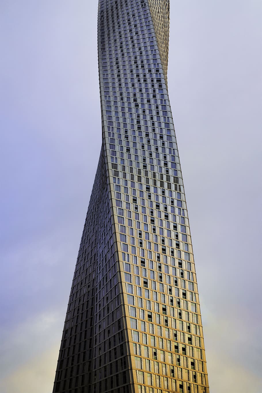 Concrete Building, architectural design, architecture, cayan tower HD wallpaper