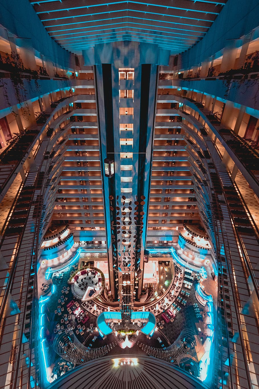 singapore, architecture, built structure, illuminated, ceiling HD wallpaper
