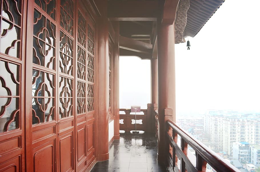 china, chinese, tower, building, city, view, architecture, built structure HD wallpaper