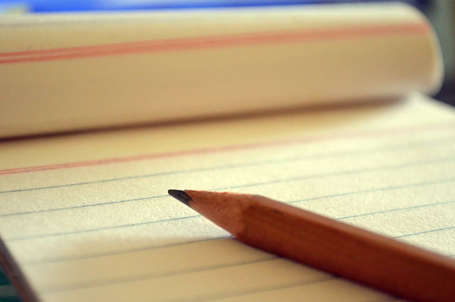 Note pad and pencil, business, education, ideas, learn, leisure HD wallpaper
