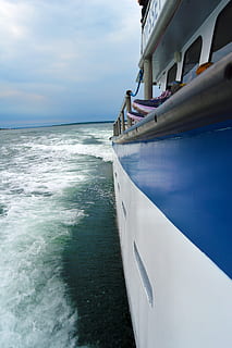 sea, ocean, ship, atlantic, whaler, bay, water, sky, mode of transportation HD wallpaper