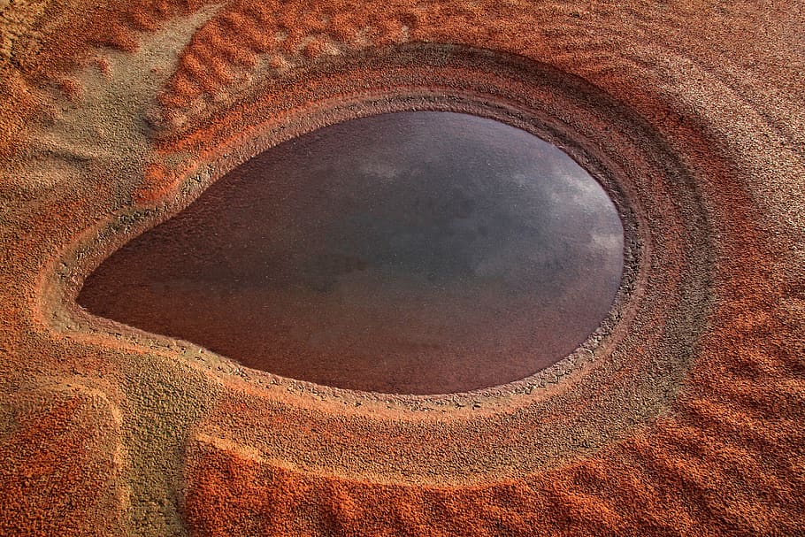 rust, rug, hole, window, porthole, mountain, outdoors, nature HD wallpaper