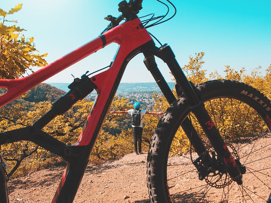 czechia, prague, bicycle, nature, sky, day, metal, sunlight HD wallpaper