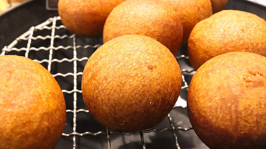 donut, bakery, bunuelos, doughnut, sweet rice doughnut, food HD wallpaper