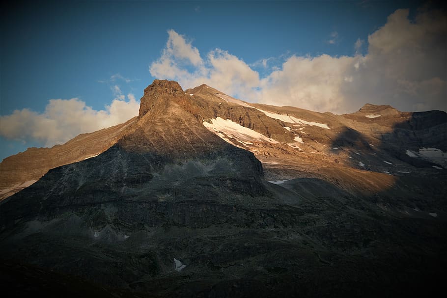 mountain, alpine, landscape, nature, austria, sky, summit, cloud - sky HD wallpaper
