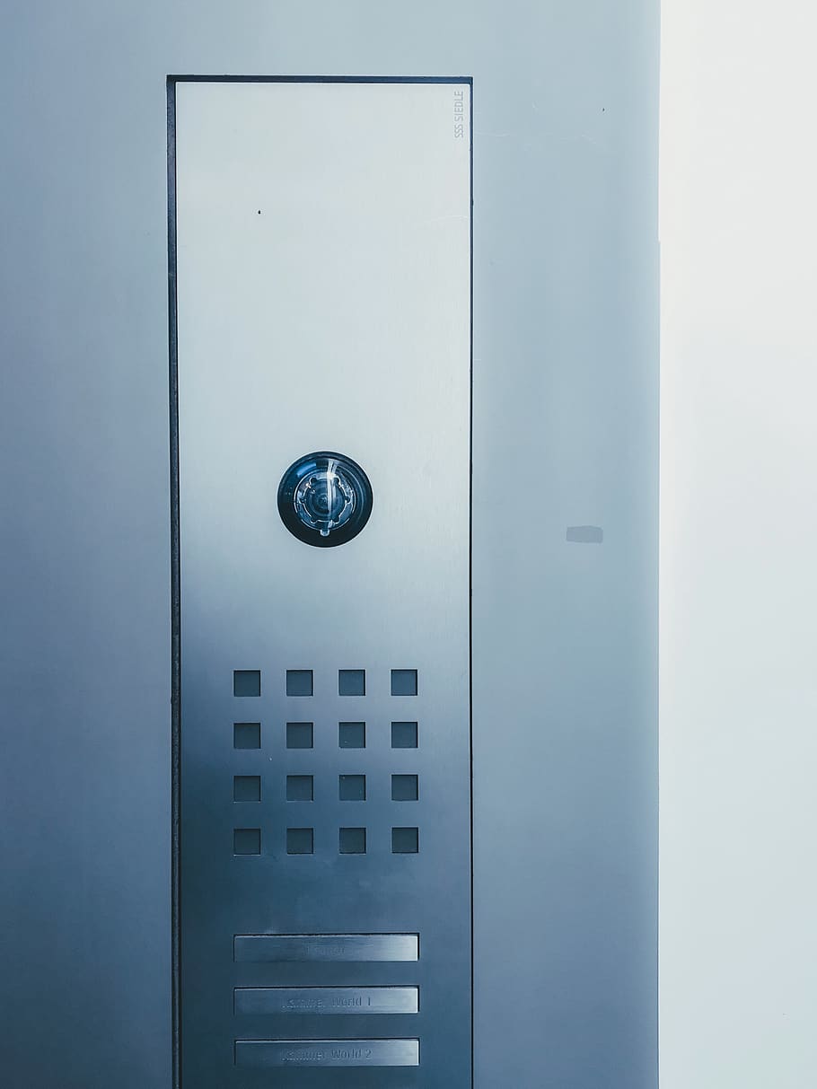 grey electronic device, door, locker, safe, security, private mailbox HD wallpaper