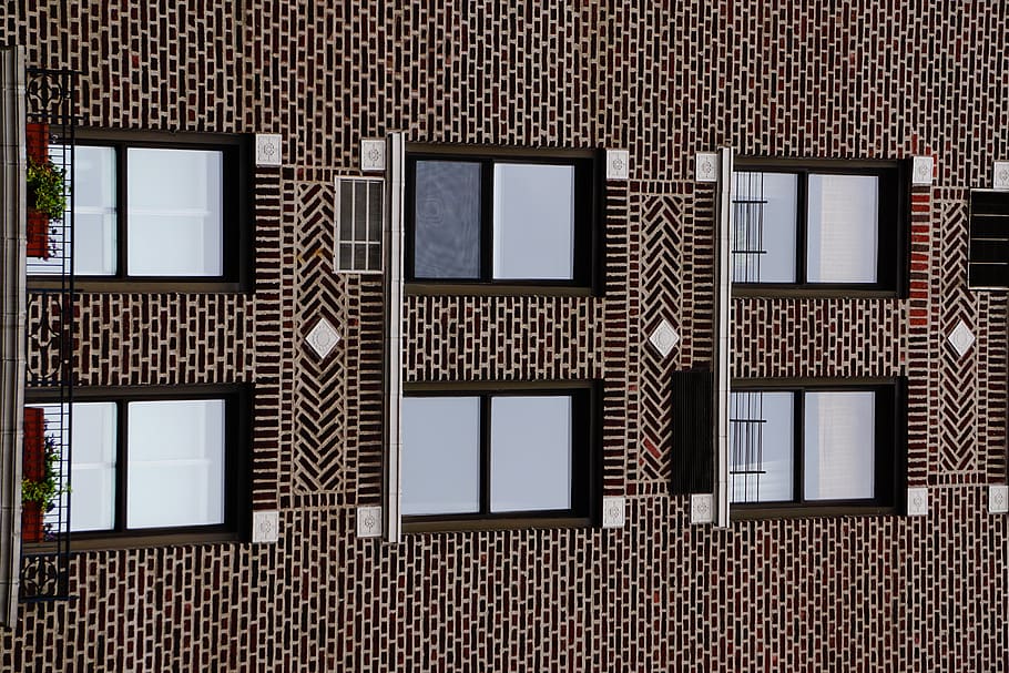 windows, building, new york, design, pattern, indoors, wall - building feature HD wallpaper