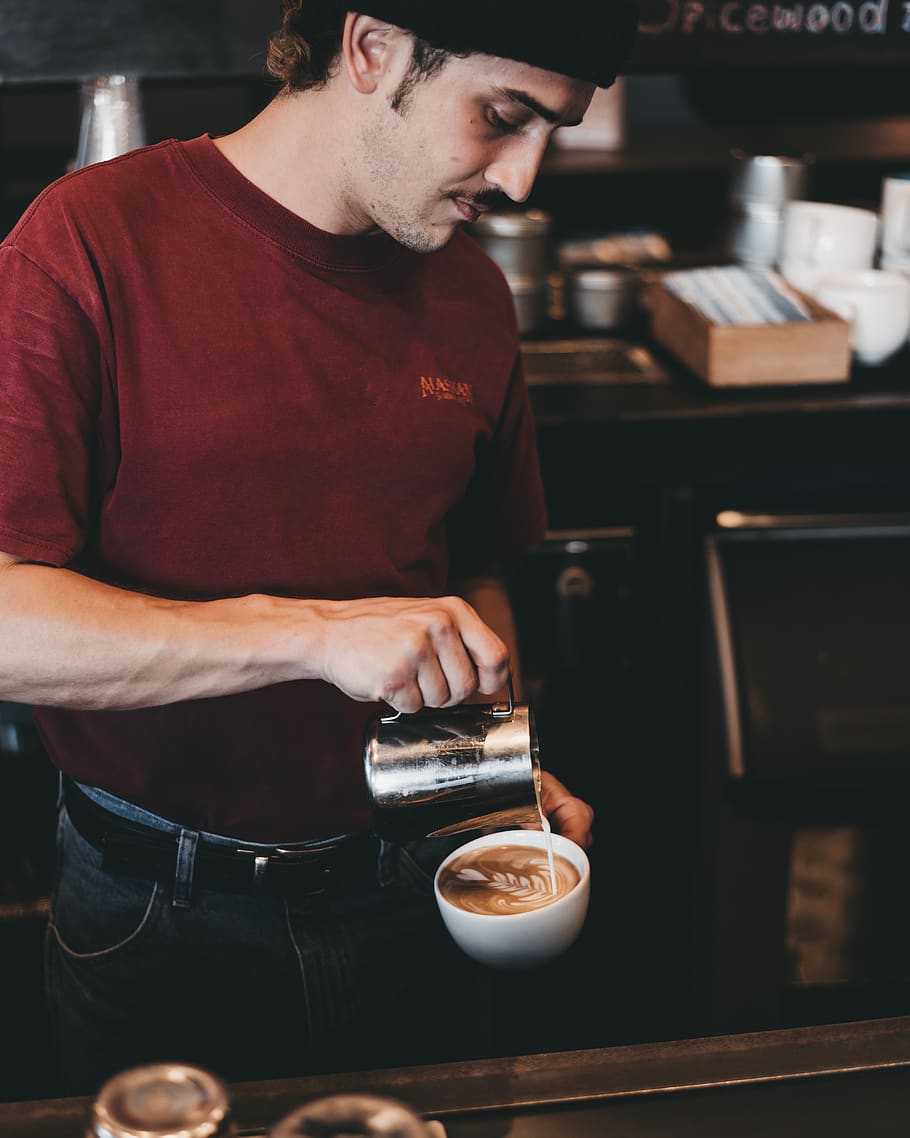 man holding teacup, person, human, people, austin, united states HD wallpaper