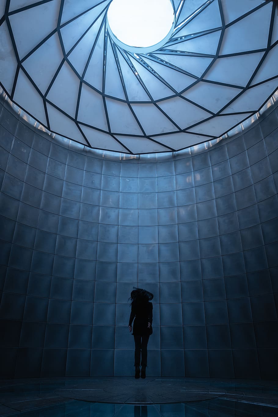 woman standing inside building, one person, architecture, real people HD wallpaper