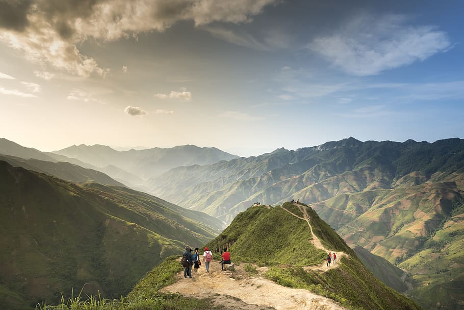 Photo of People On Top Of Mountain, adventure, alps, altitude HD wallpaper