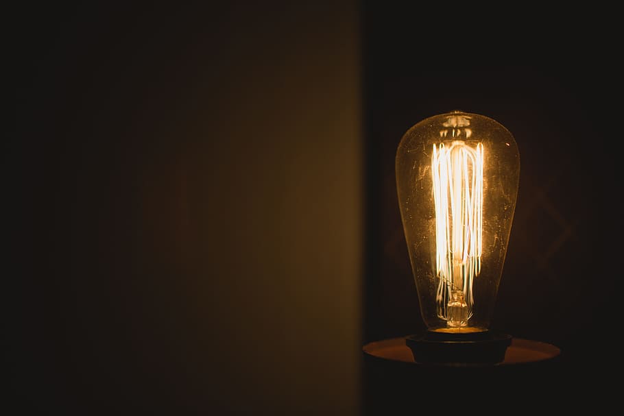 bulb, yellow, light, glow, electric, lighting equipment, illuminated HD wallpaper