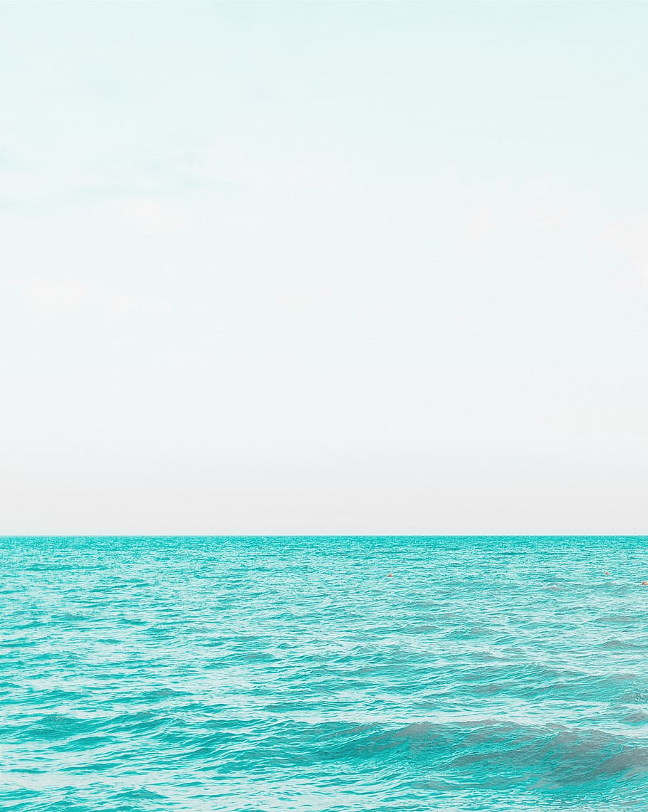 Teal blue waves., brighton, wallpaper, minimalist, united kingdom HD wallpaper
