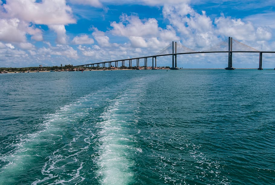 Bridge Under Cloudy Sky, architecture, clouds, daylight, environment HD wallpaper