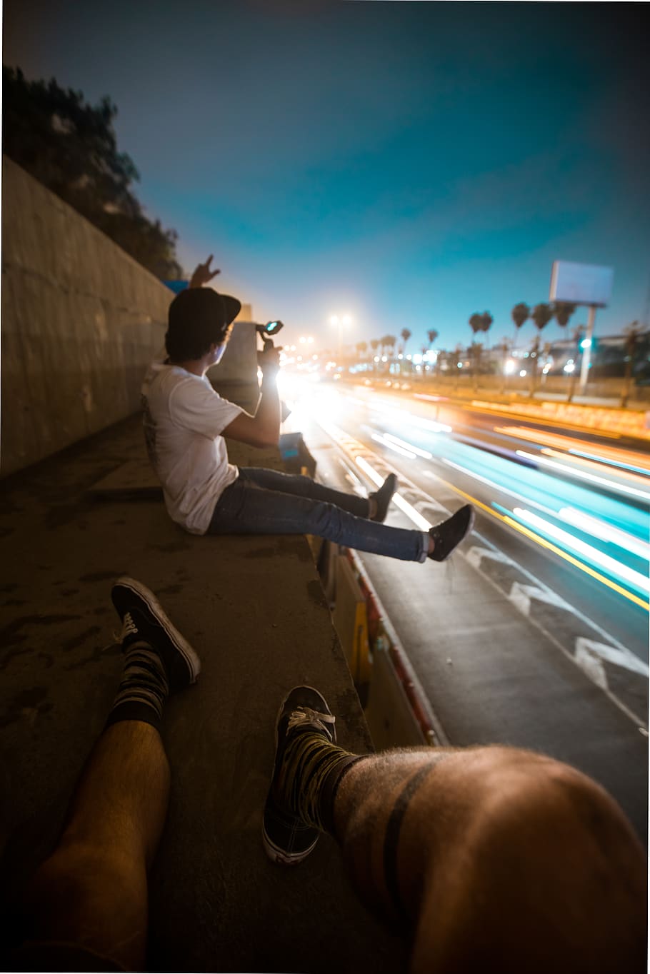 lights, speedlight, nightlights, gopro, cars, highway, motion HD wallpaper