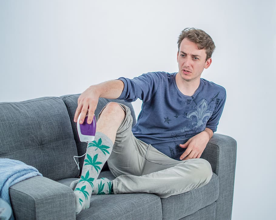 furniture, couch, person, human, clothing, apparel, footwear HD wallpaper
