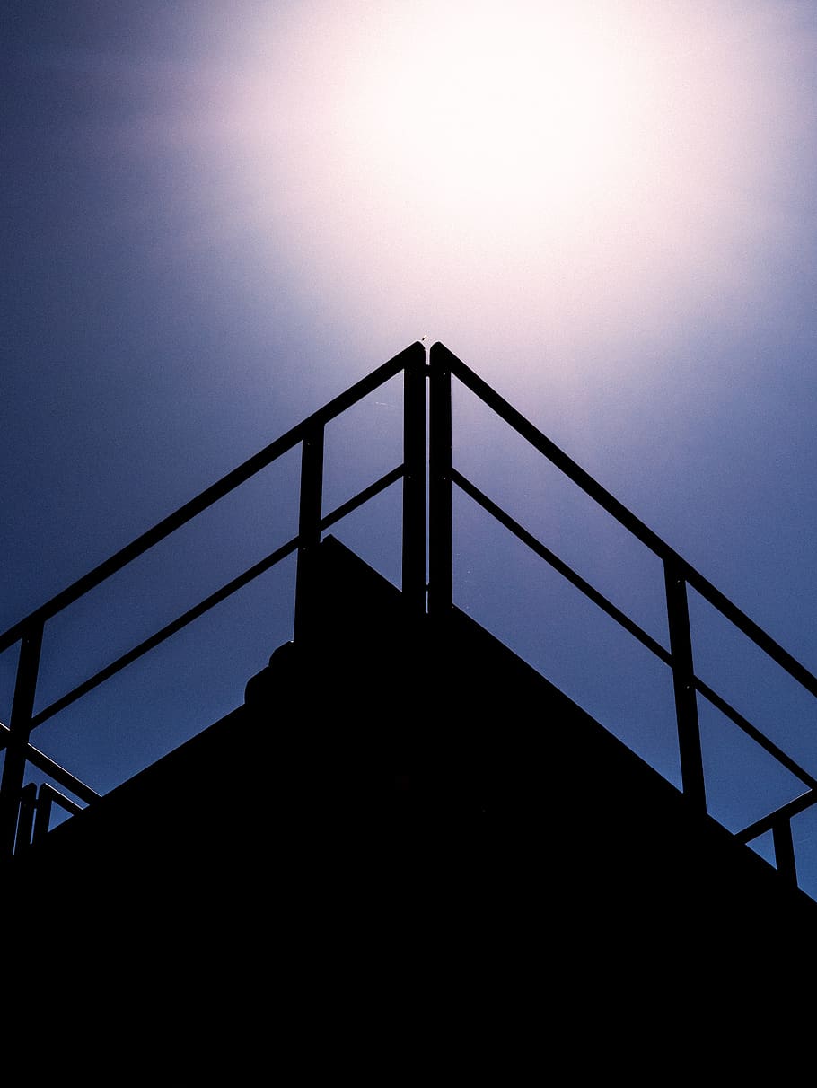 architecture, urban, purple, sun, sunscape, silhouette, wallpaper HD wallpaper